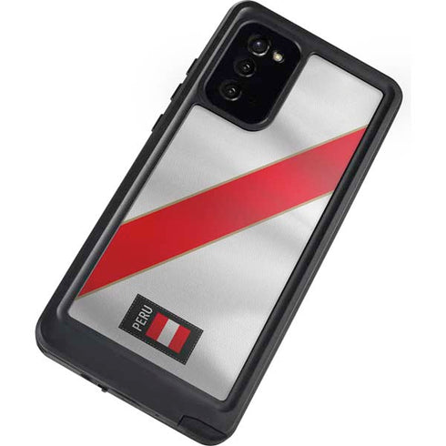Peru Soccer Flag Galaxy Note20 5G Waterproof Case
